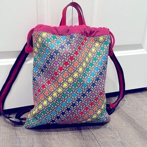 Authentic Gucci NEW Rainbow ⭐️ Drawstring Backpack 12 by 15 great iPad friendly